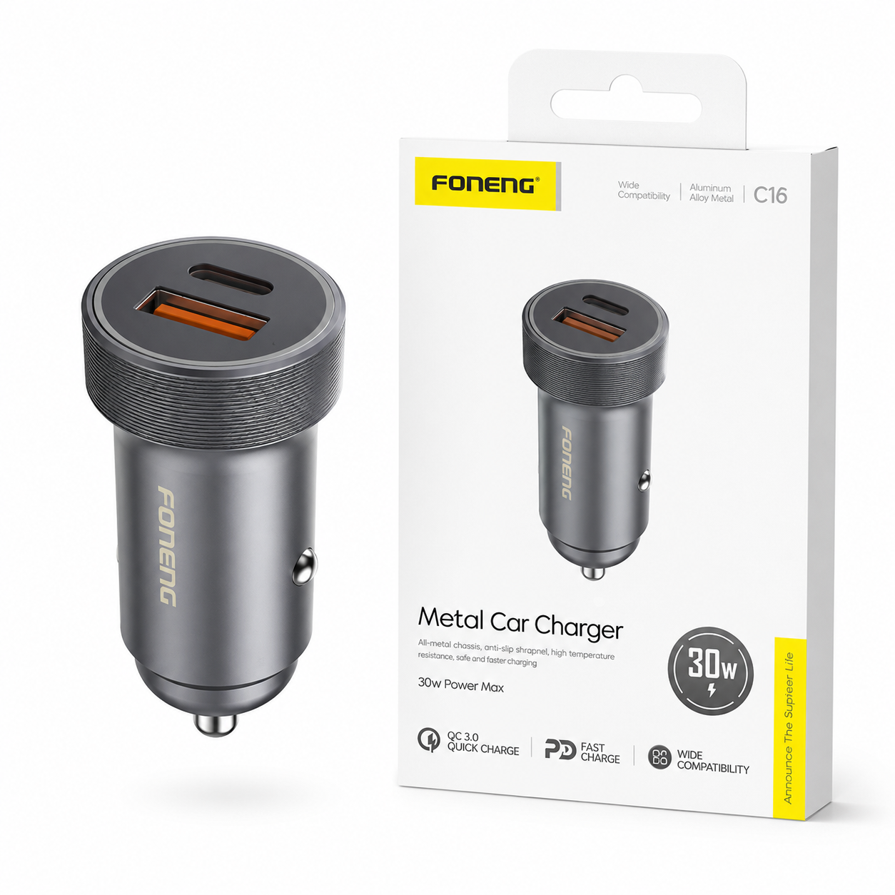 adapter 2 port c16 30w